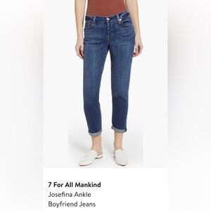 7 For All Mankind Josefina Ankle Jeans - Blue